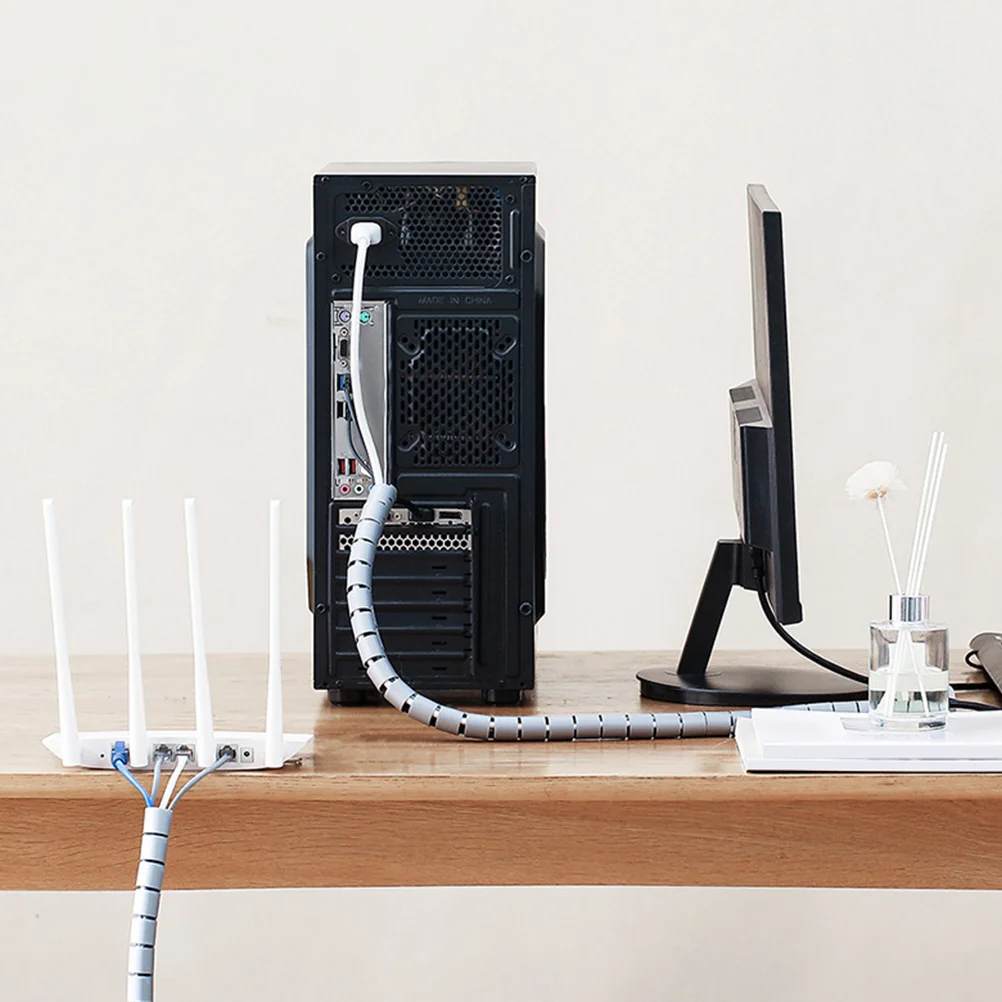 

Cable Sleeves Spiral Wire Wrap Cord Detangler for Tidy Home Office Environment Cable Sleeve Cord Wrap