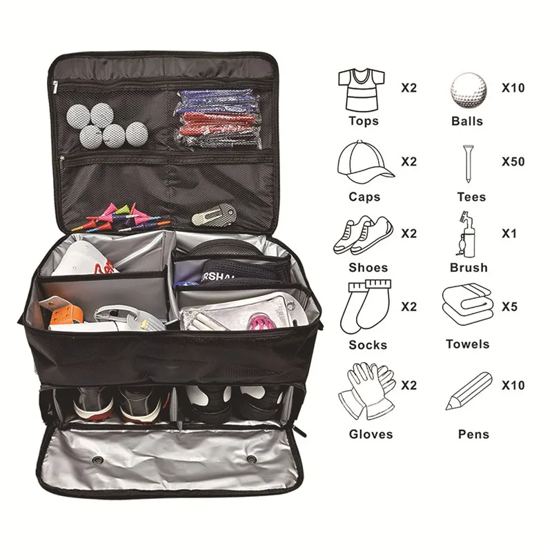 Golf Supplies Gym Bags For Women's Fitness Clothing Club Wear Ball Pouch Shoe Pocket Large Packing Sports Men's Handbag