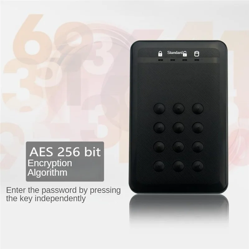 

HDD Enclosure SSD Case Encrypted Hard Drive Enclosure 5Gbps USB3.0 SATA Hard Drive Enclosure For 2.5 Inch Hard Disk