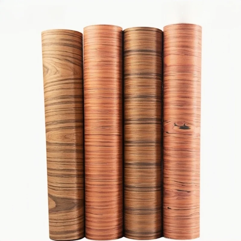 250X58cm Tech Rosewood Veneer Red Yellow Color for Modern Furniture Cabinet Doors Decorative Projects DIY KT Board Panel Veneer