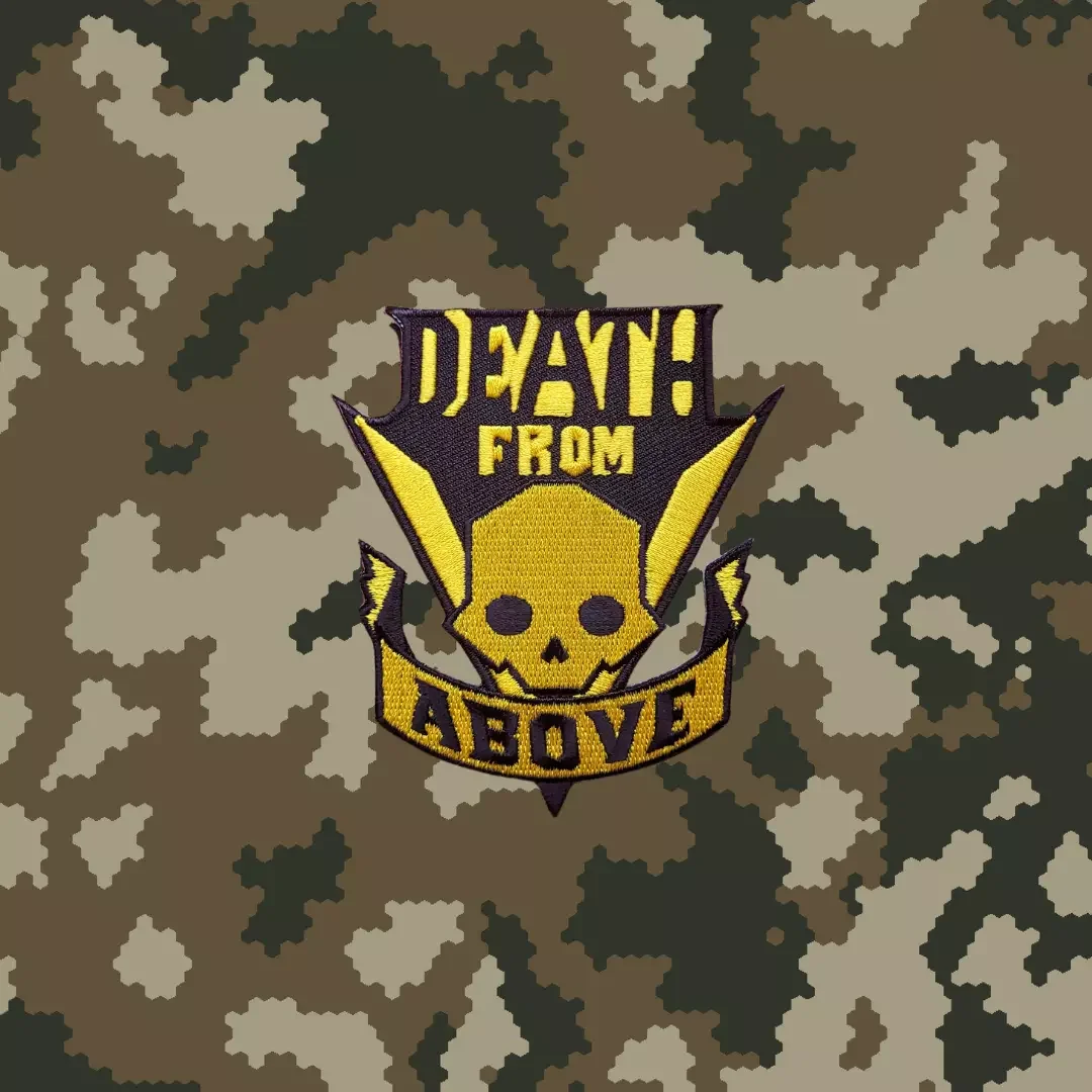 Death from Above Starship Troopers Tactical Patch Airsoft Hook&Loop Patch Military Mobile Infantry Morale Badge Backpack Sticker