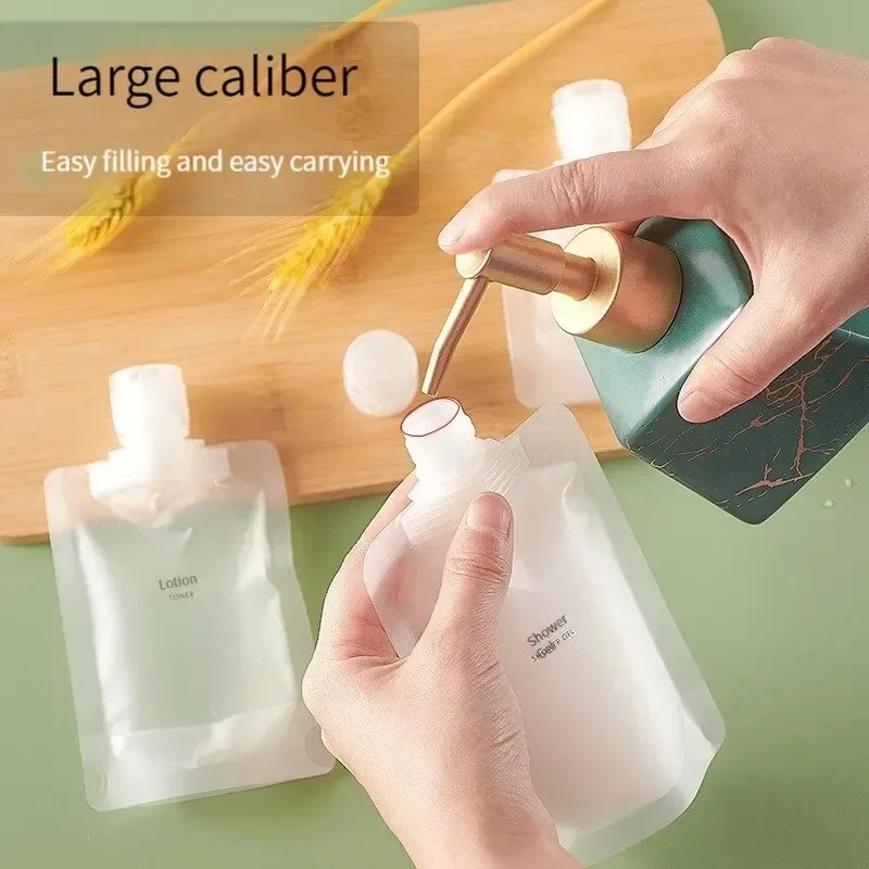 3/6/9/12pcs Travel Travel Lotion Body Wash Shampoo Split Bag Portable Facial Cleanser Travel Disposable Cosmetic Bottle
