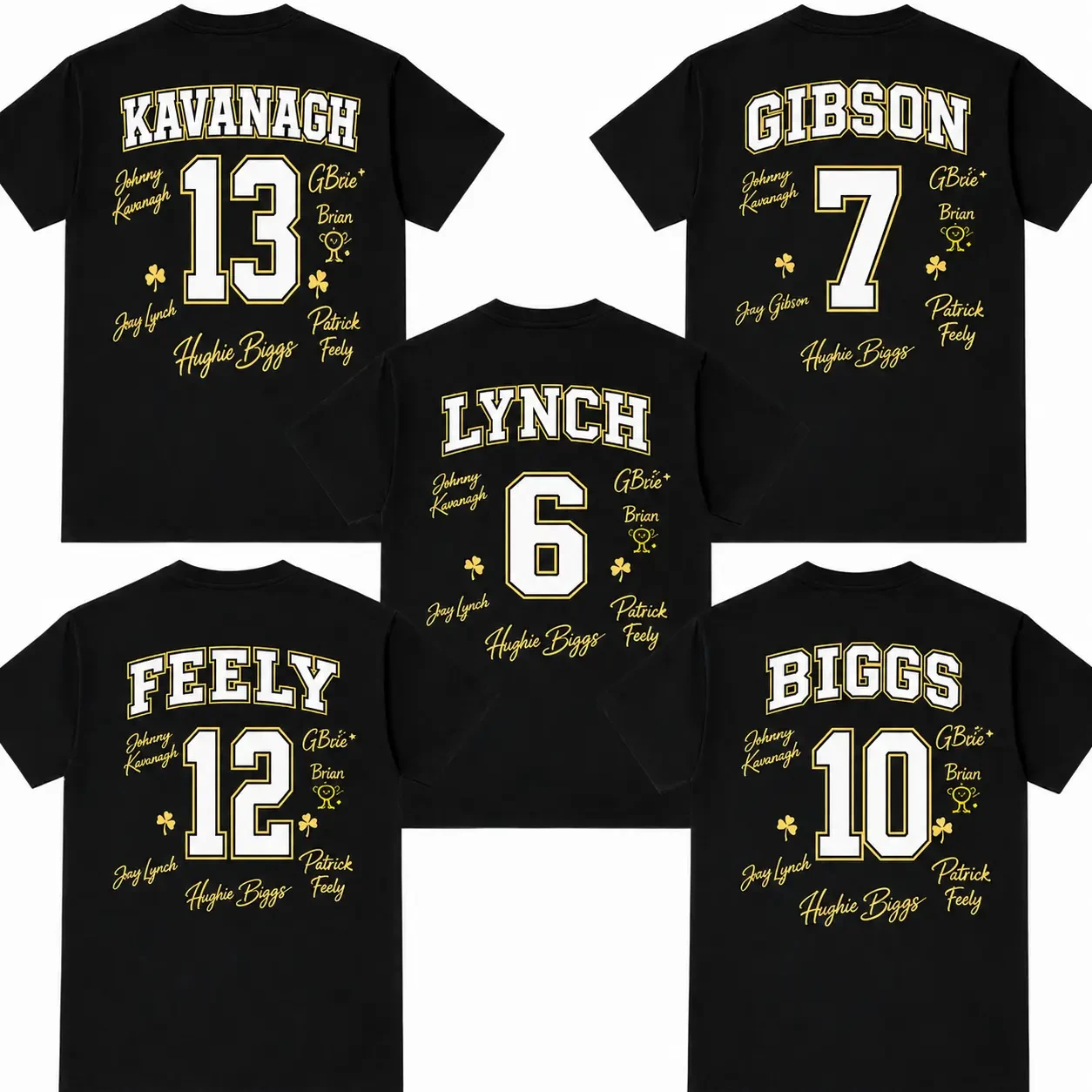 Camiseta Kavanagh 13 Gibsie 7 Biggs 10 Feely 12 Boys of Tommen Merch, camiseta 100% de algodón Unisex para hombre y mujer, camiseta informal Y2k para fanáticos