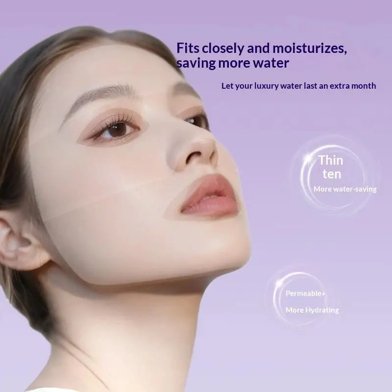 240PCS 3in1 Wet Cotton Stretch Disposable Water Saving Cotton Pad Portable Makeup Removal Cotton Piece Breathable Facial Mask
