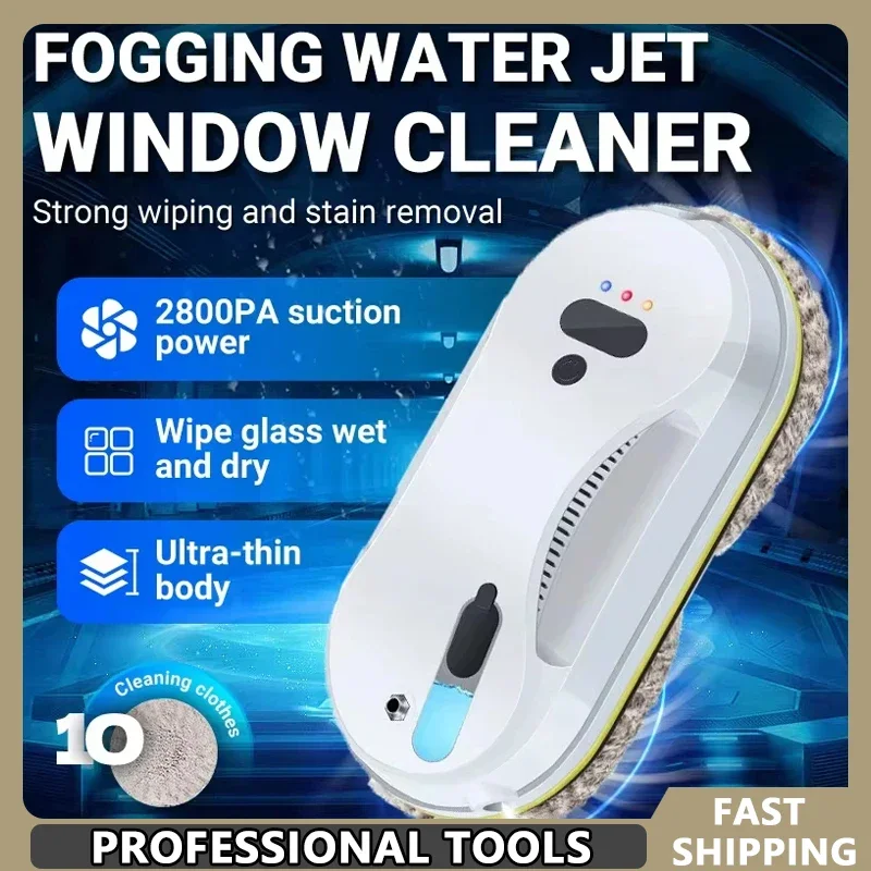 

Automatic Water Jet Window Cleaner Large Suction Glass Cleaning Robot Remote Control Large Suction Glass Cleaning Robot