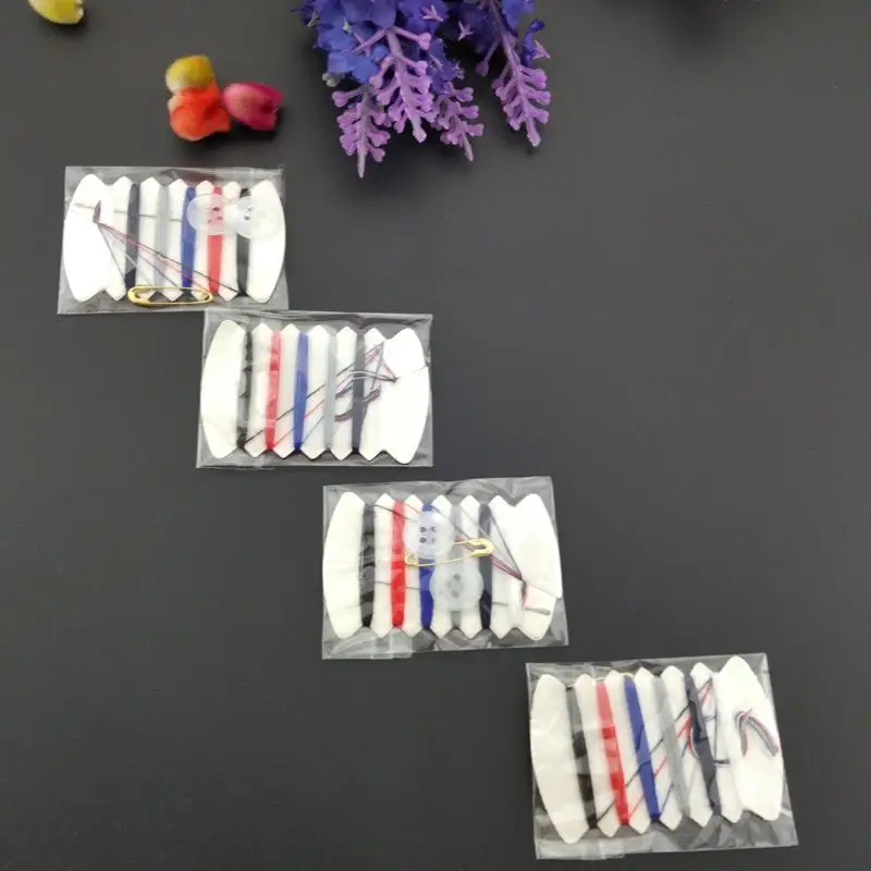 20Pcs/Lot Sewing Kit Includes Needles Thread Buttons and Pins Suitable for Travel and Home Use Kit for Hand Sewing Hotel Bags