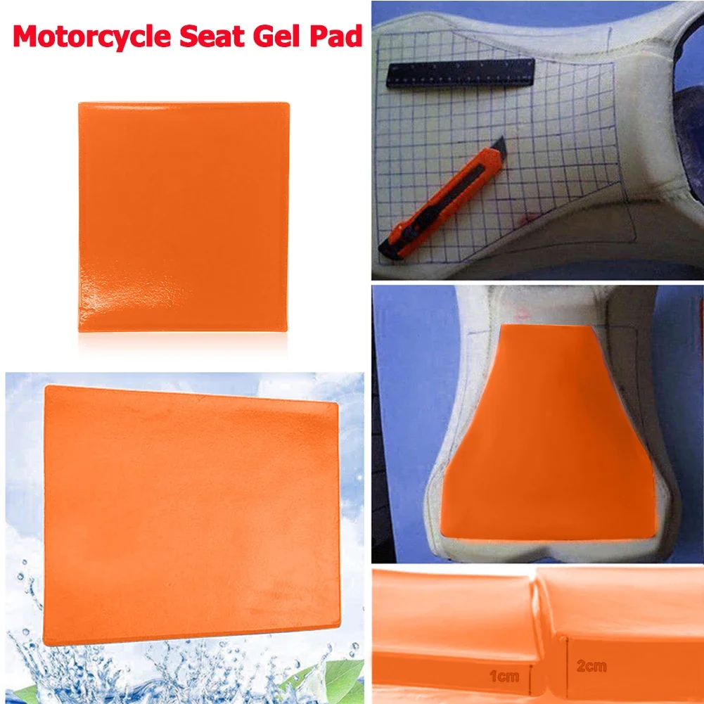 Cojín de Gel para asiento de motocicleta, alfombrilla de absorción de impactos, almohadilla Universal, artículos de motocicleta