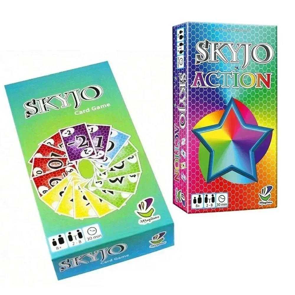 New Skyjo Board Games Card Party of Tables for The Whole Family Deck Box Wit Social Collective Games Children Tapis Poker Social