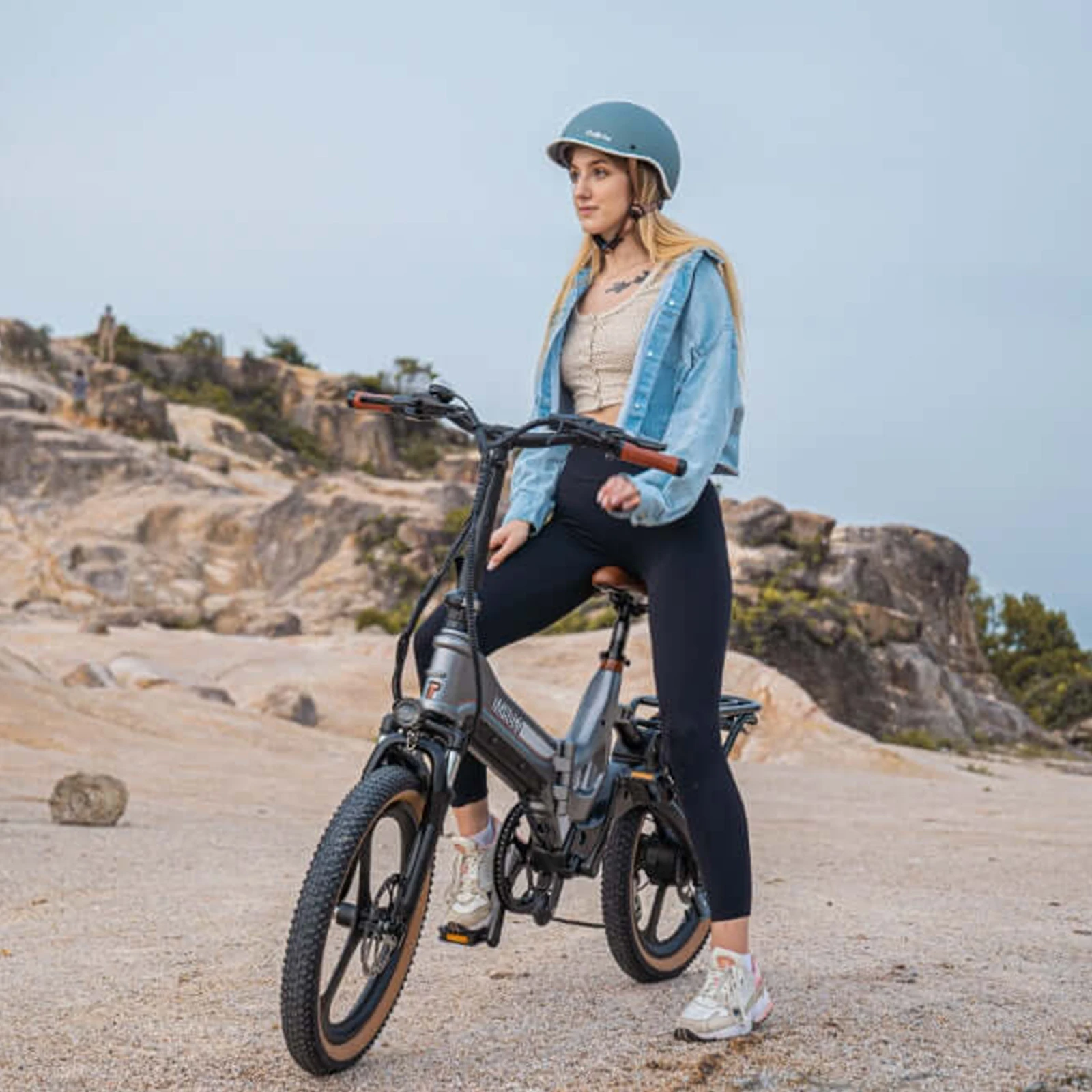 MIHOGO RX2.4 20 بوصة محرك Ebike Peak 750 وات قابل للطي 48 فولت 12.8AH بطارية قابلة للإزالة 40 ميل أقصى نطاق، أقصى سرعة ​ ​ 23 ميجا في الساعة، ركاب سريع