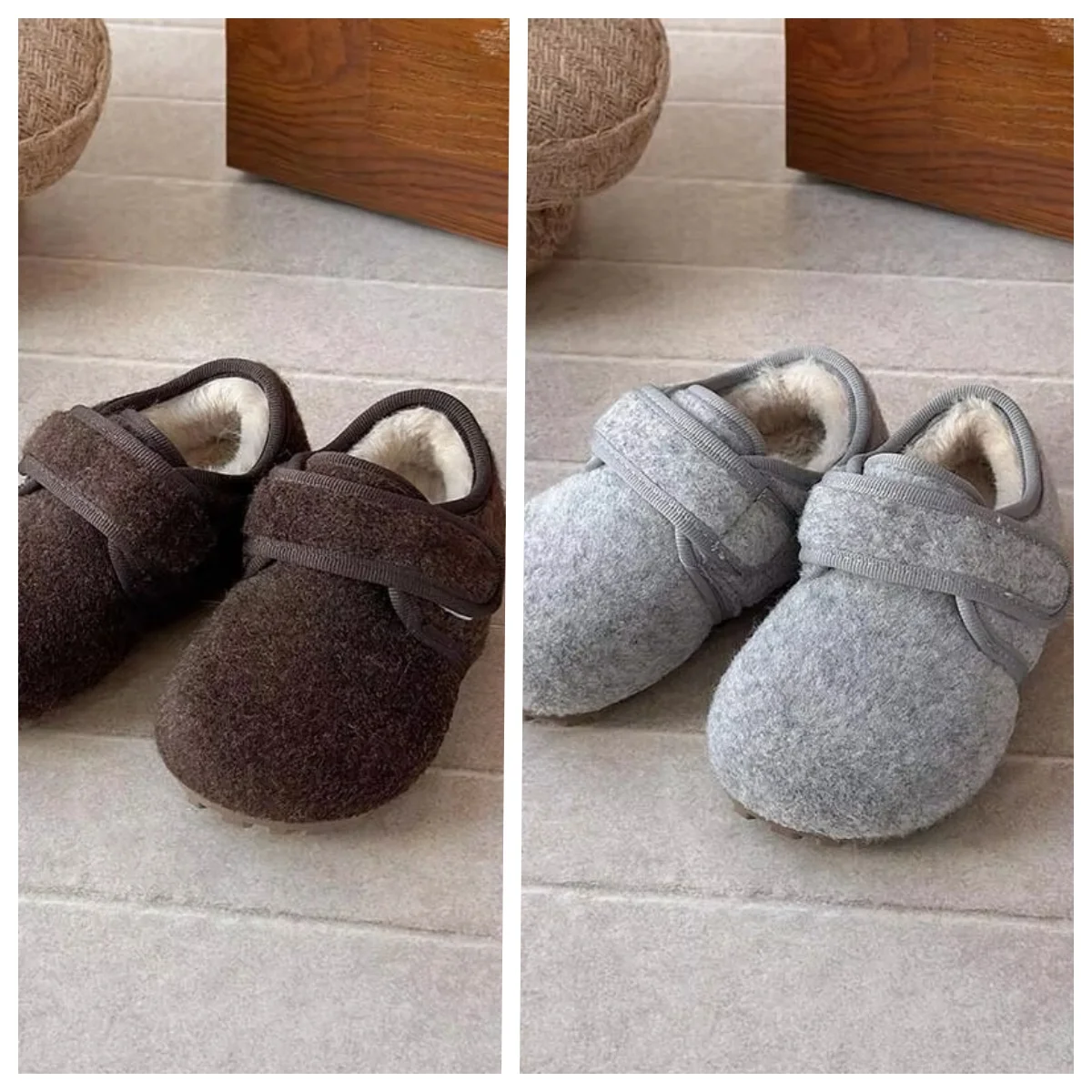 

Hot Kawaii Casual Shoe Fashion Children S Shoe Korean Style Girls Cotton Shoes 2025 Winter New Children Woolen Fur Birken Shoes