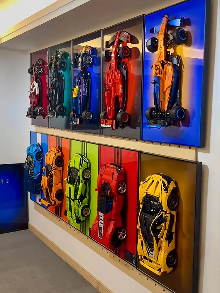 31.5“ Metal Display Wall Mount for LEGO Model 42083 42143 42115 42056 42096 42172 Building Blocks