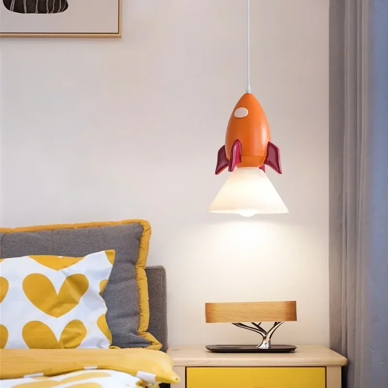 Copper Cartoon Warm Girl Creative Room Light LED Nordic Network Red Baby Bedroom  Children's  Chandelier