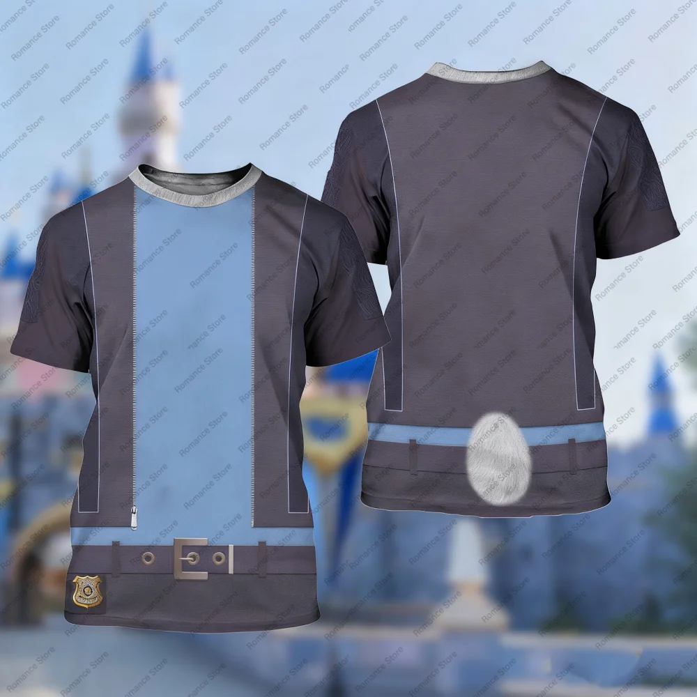 2026 Nieuwe Nick Judy shirts Gary Zootopia 2 T-shirts 3D Gedrukt Cosplay Kleding Street Fashion Ronde Hals Korte Mouwen T-shirts