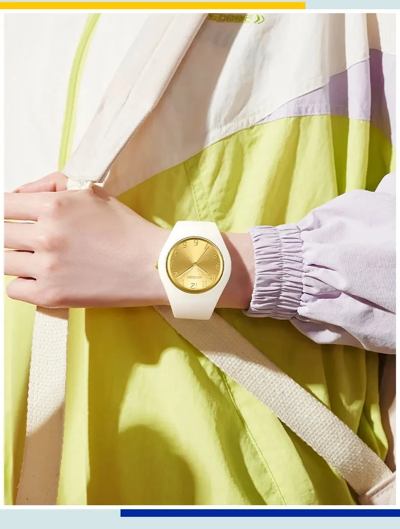 SANDA السيدات الأطفال مقاوم للماء ساعات كوارتز خفيفة للبنين بنات أطفال ساعة نسائية سيليكون حزام ساعة كوارتز ساعة هدية