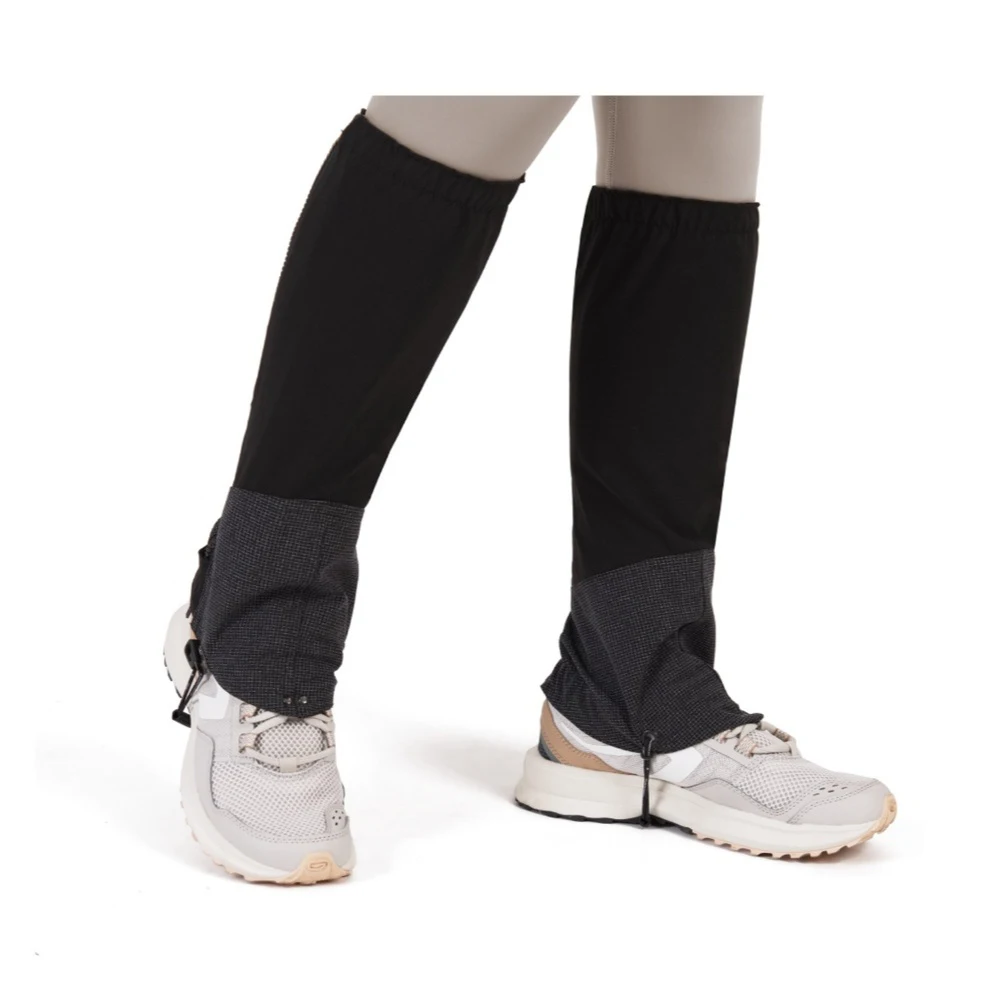 Calf Curve Design Waterproof Gaiters For Hiking For Trail Running Functional Zipper 36cm Height Coverage For Trail Shoes
