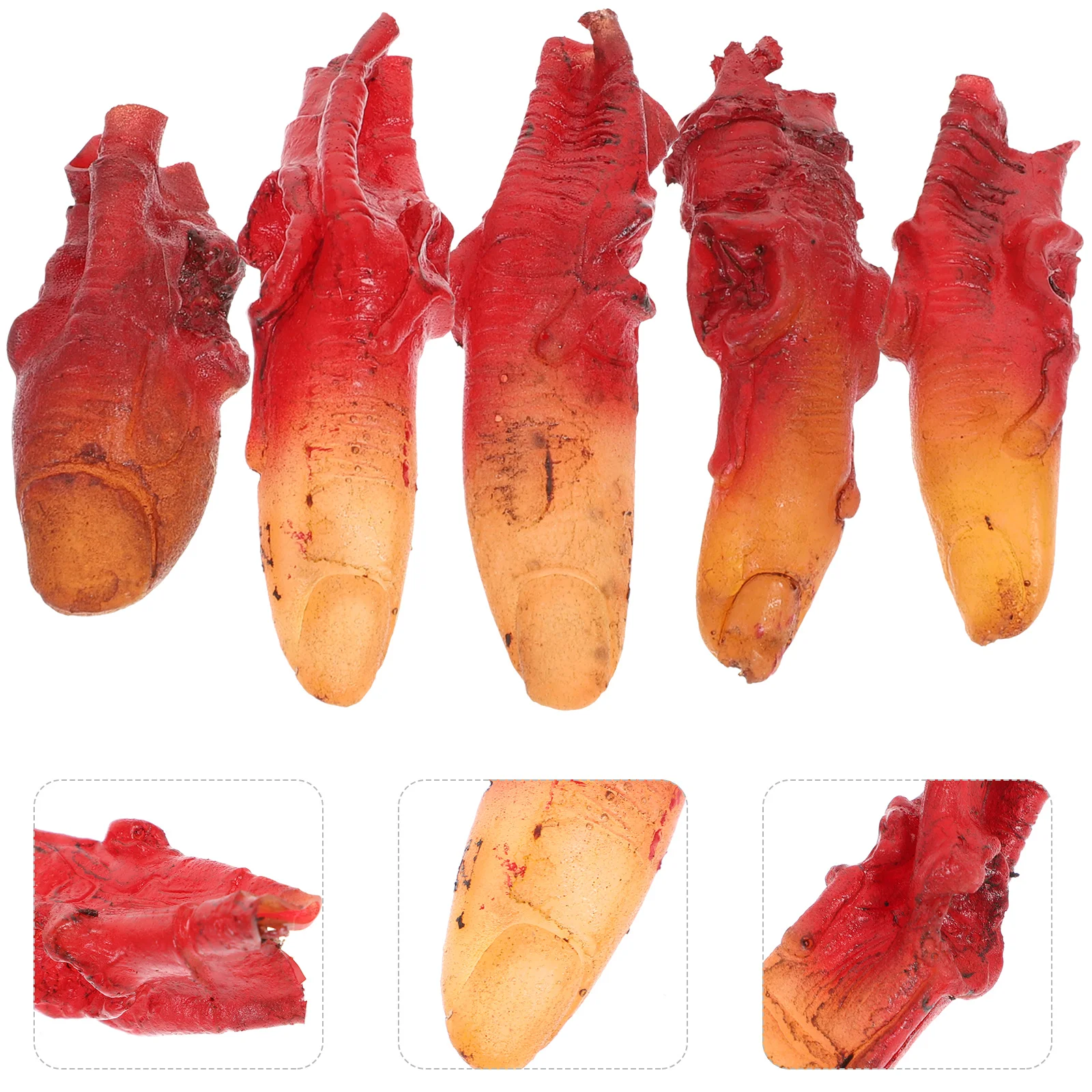 5 Pcs Halloween Props Scary Horror Costumes Prosthetics Haunted Decorations Apparel