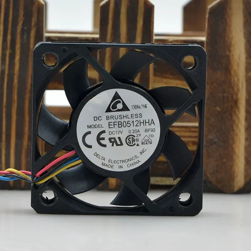 for Delta EFB0512HHA 12V 0.20A 5CM 5010 CPU Ultra-thin Ultra-quiet Cooling Fan