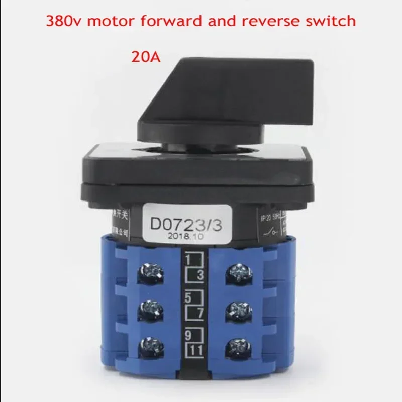 Motor Forward And Reverse Transfer Switch Three-phase Motor Commutation Reversible Reverse 20A LW26-20/3 380V