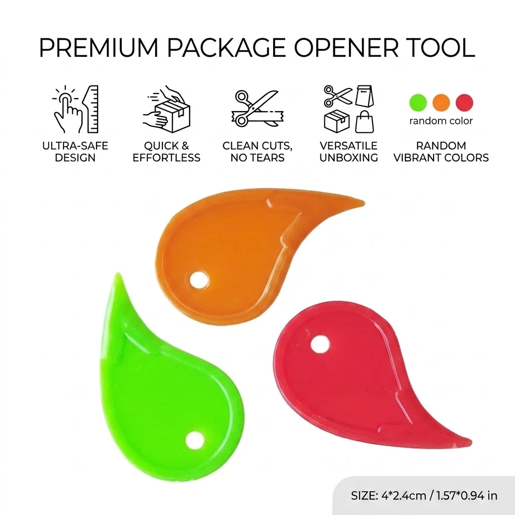 Mini Box Cutter Portable Plastic Letter Opener Unboxing Parcel Express Package Cutting Sheet Envelope Knife Pocket Tool