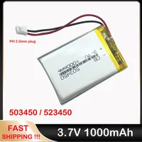 523450 503450 1000mAh 3.7V Lithium Polymer Battery for MP3 MP4 GPS Bluetooth Speaker Smart Phone LED Lamp Rechargeable Battery