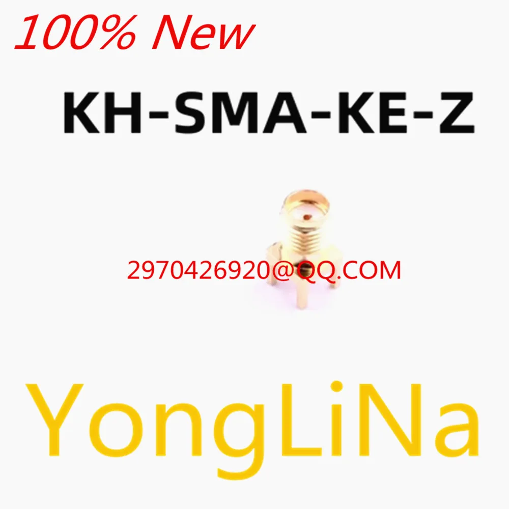 

100% New10Pcs KH-SMA-KE-Z package plug-in SMA inner hole positive foot gold-plated half teeth H=8MM RF coaxial connector