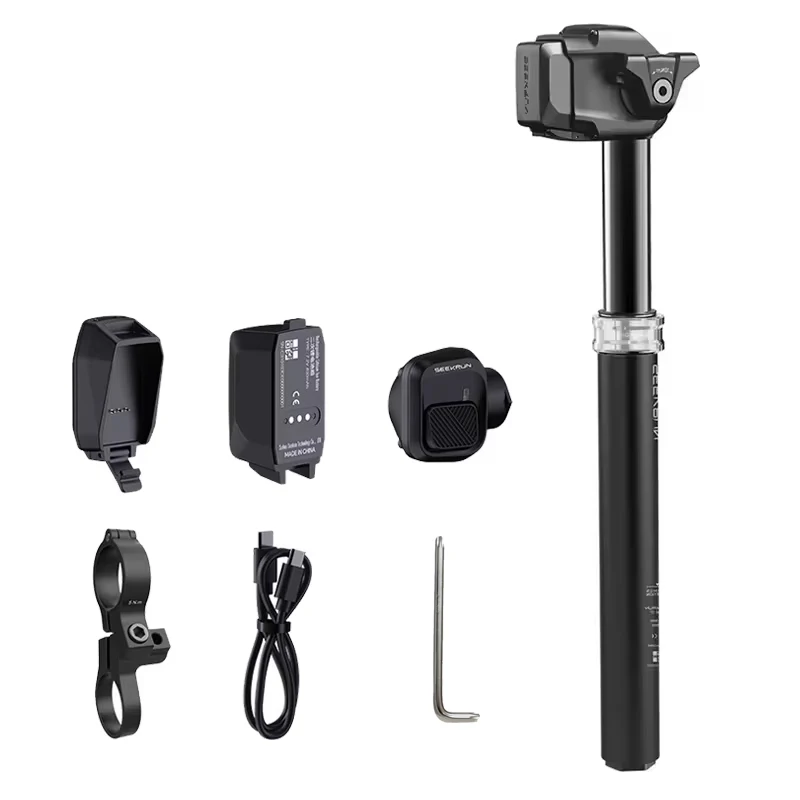 AliExpress NONE SEEKRUN S7 MTB Bike Seatpost Wireless Dropper 120/150/175mm Travel 30.9 31.6mm Electronic Height Adjustable Bicycle Saddle Post
