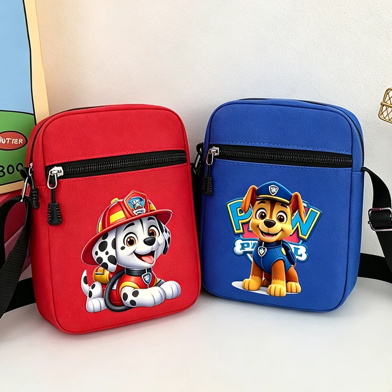 Cartoon Paw Patrols Crossbody Bag Marshall Rubble Chase Skye Travel Phone Shoulder Bags Cute Boy Girl Outdoor Sport Chest Packs