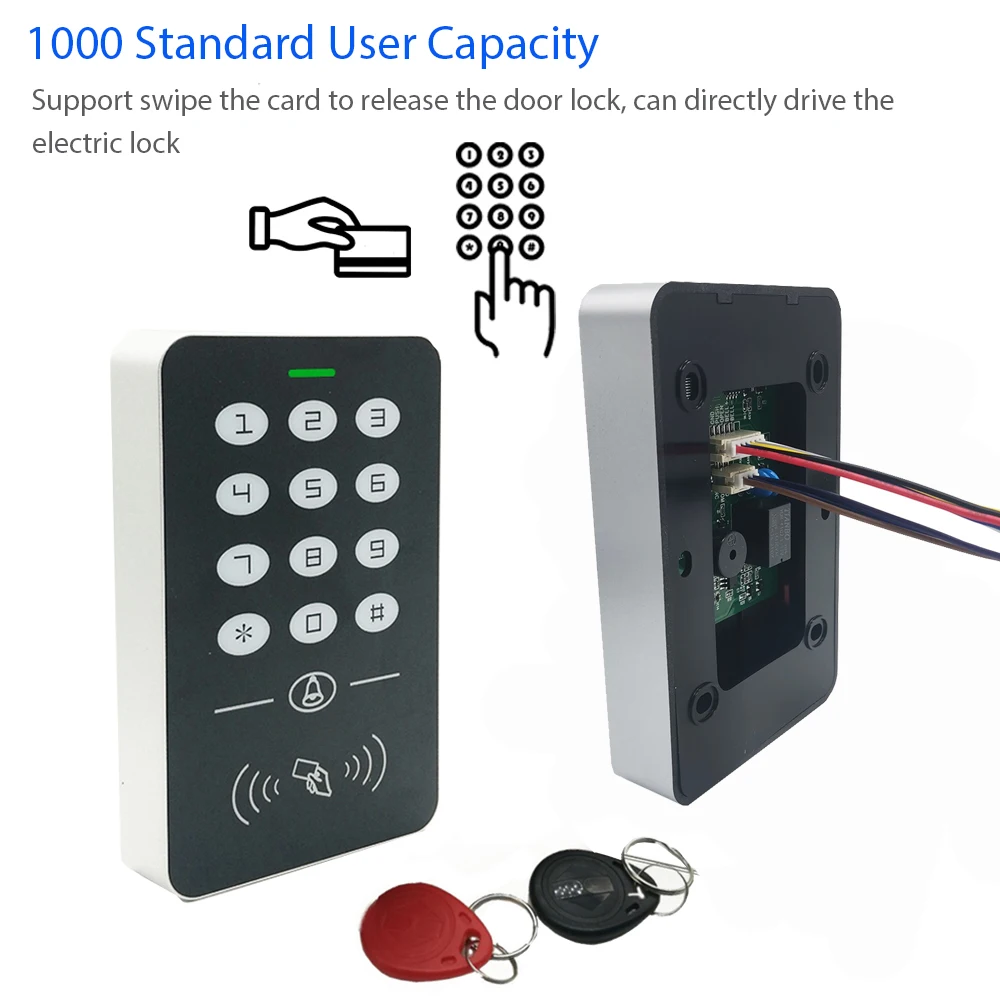 teclado proximidade rfid card door lock controller sistema de controlo de acesso de entrada a1 125khz 01