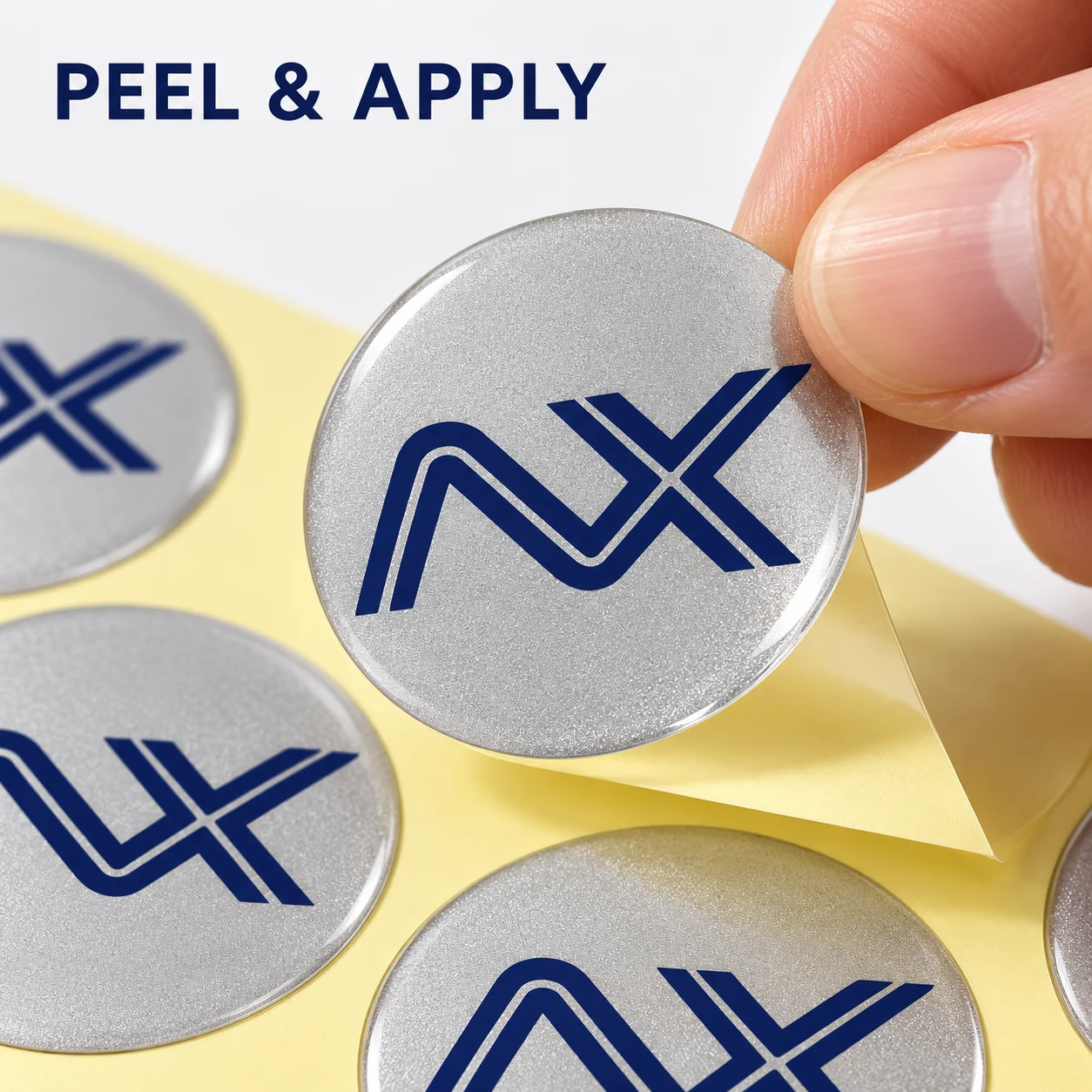20/100pcs customized epoxy resin stickers, 3D personalized logo stickers, handmade gift wrapping stickers
