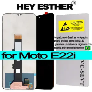 Bilashmart High Quality LCD Screen Motorola Moto E22i Digitizer Assembly with Frame Phone Display Repair Replacement Part