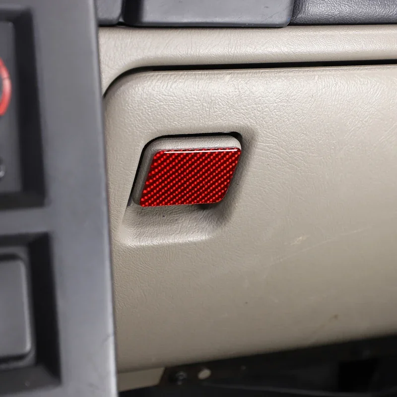 

For 2003-2007 Hummer H2 Soft Carbon Fiber Car Passenger Grocery Box Switch Sticker Car Decoration Accessories 1Pcs