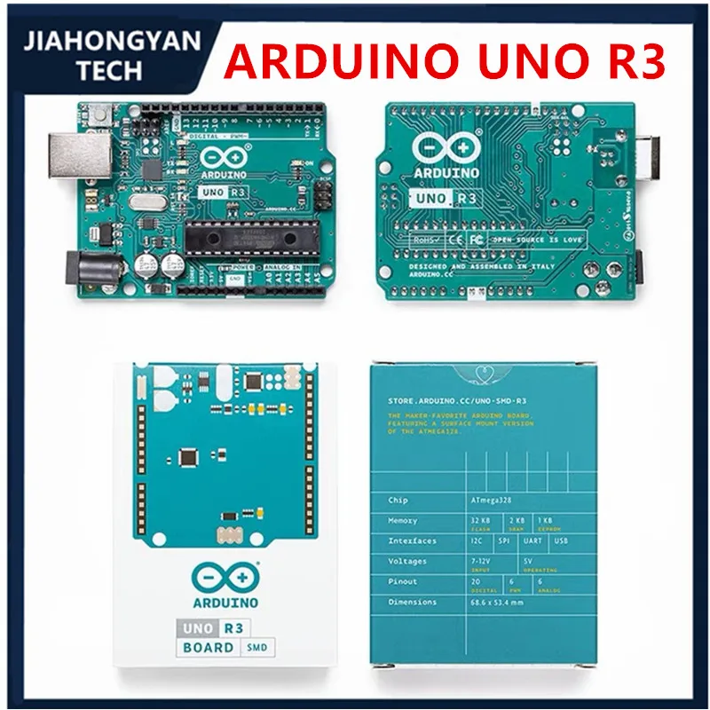 Original FOR arduino uno r3 development board kit sensor Learn scratch mixly programming