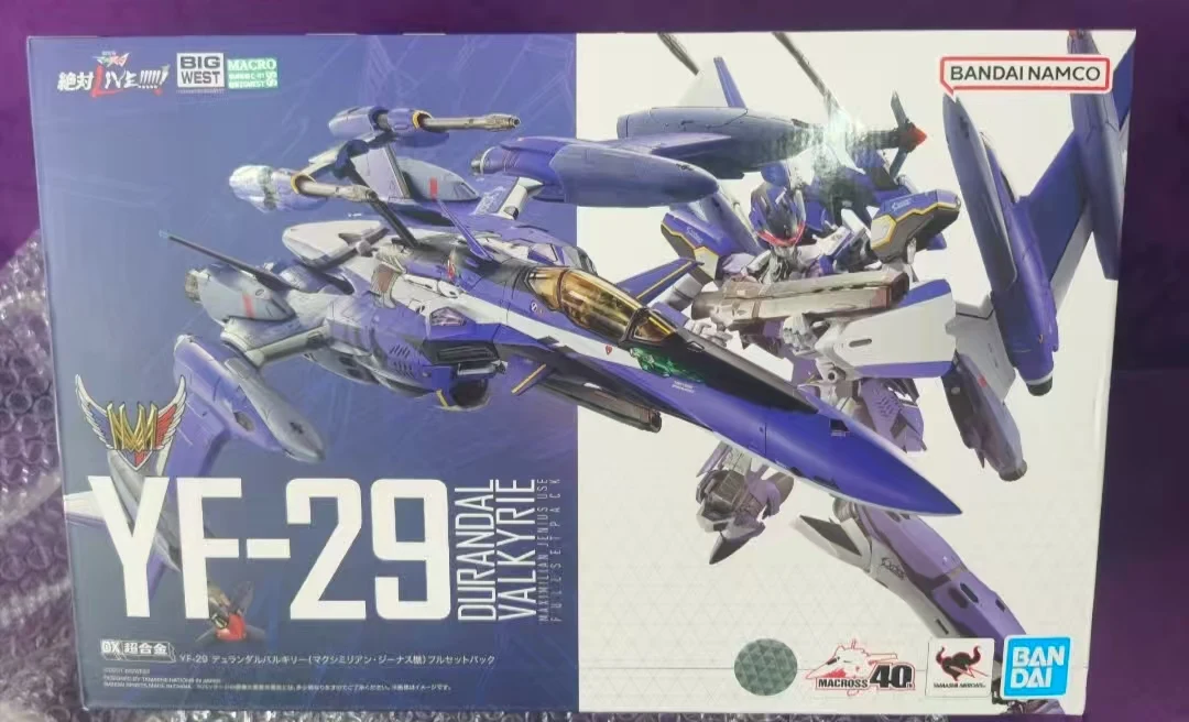 

【Original】BANDAI DX Chogokin YF-29 Macross Delta Durandal Valkyrie Maximilian Jenius Use Fullsetpack Mecha-Complete Action Toy