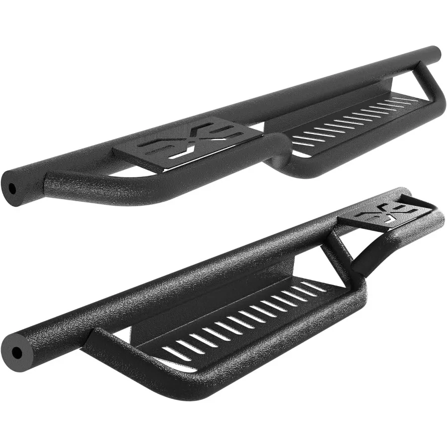 

Подносы AllSteel Build, совместимые с 2-дверным Wrangler JK 20072018, стальной штангой Nerf с черным порошковым покрытием и двумя лестницами De