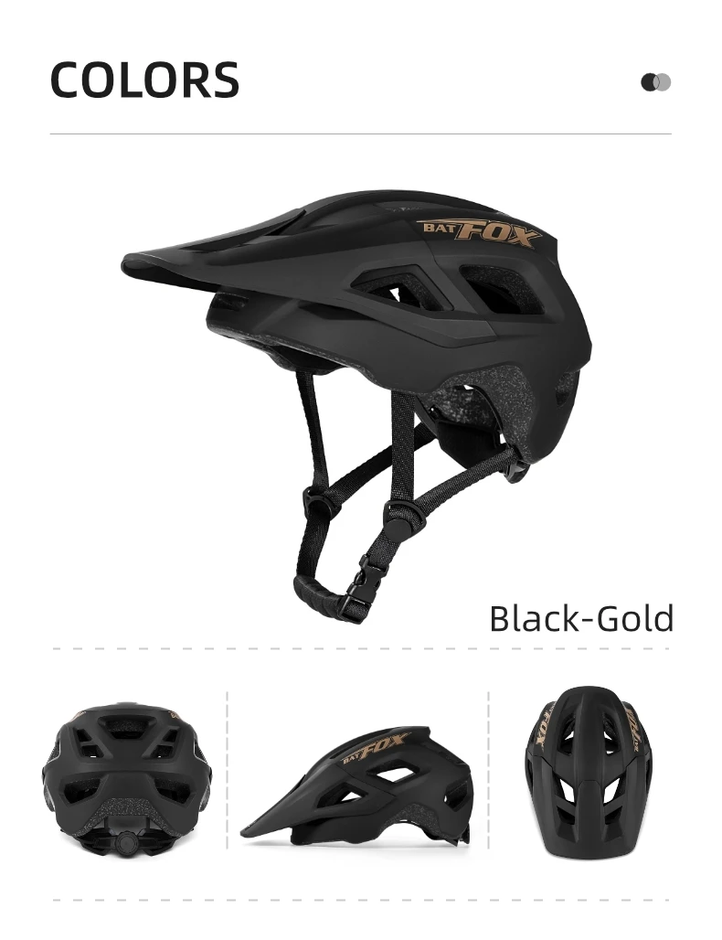 BATFOX MTB-Helm, Fahrradhelm, Integral geformter Helm, Capacete Fox, Casco Bicicleta, MTB-Mountainbike-Zubehör – Detail 11