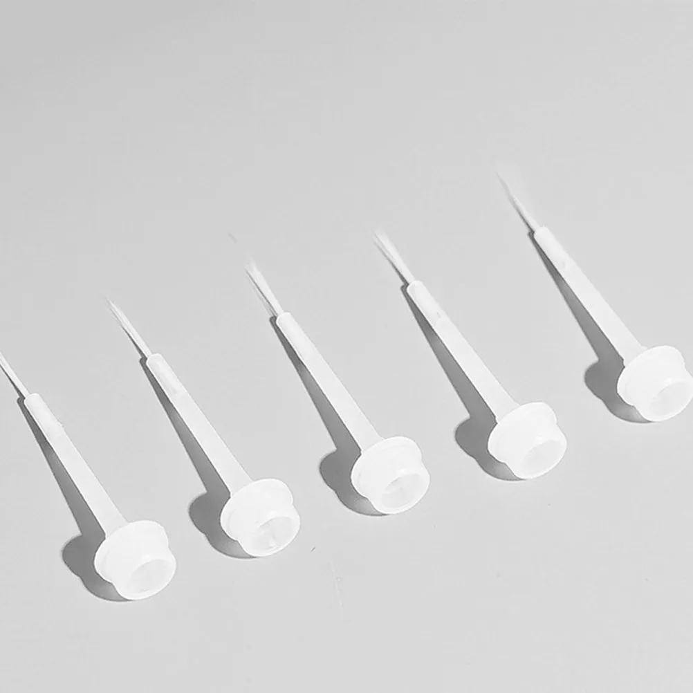 50Pcs Nail Art Brush Replacement Heads Ultra Fine Soft Bristles for Salon Quality Nail Polish Gel Application Precision Detail