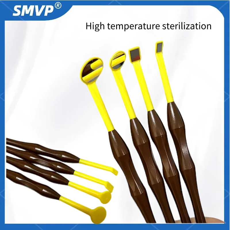 

High quality Dental high-temperature resistance Single-Sided Mouth Mirror Super HD Scratch-Resistant Ruler Reusable Micro Mirror