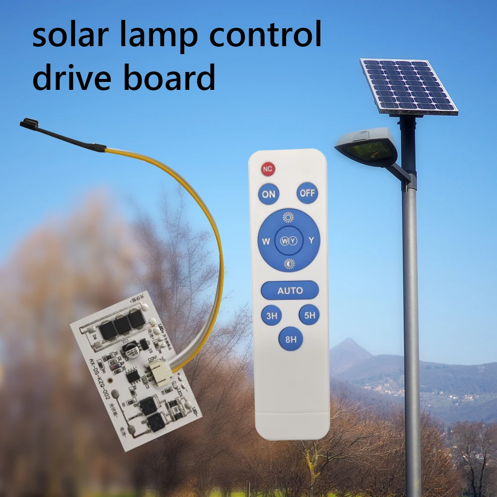 

10A 3.2V 3.7V Solar Street Lamp Controller Remote Control Solar Street Lamp Circuit Board Portable for Solar Lawn Lights