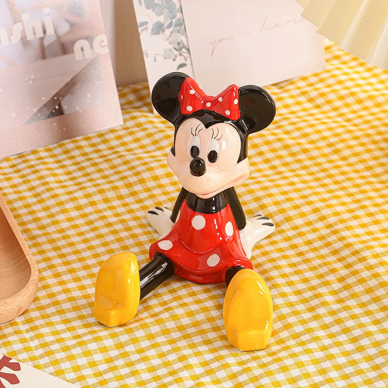 Kawaii Disney Anime Hobby Mickey Mouse Minnie Mouse Cartoon Ceramic Desktop Mobile Phone Ipad Tablet Stand