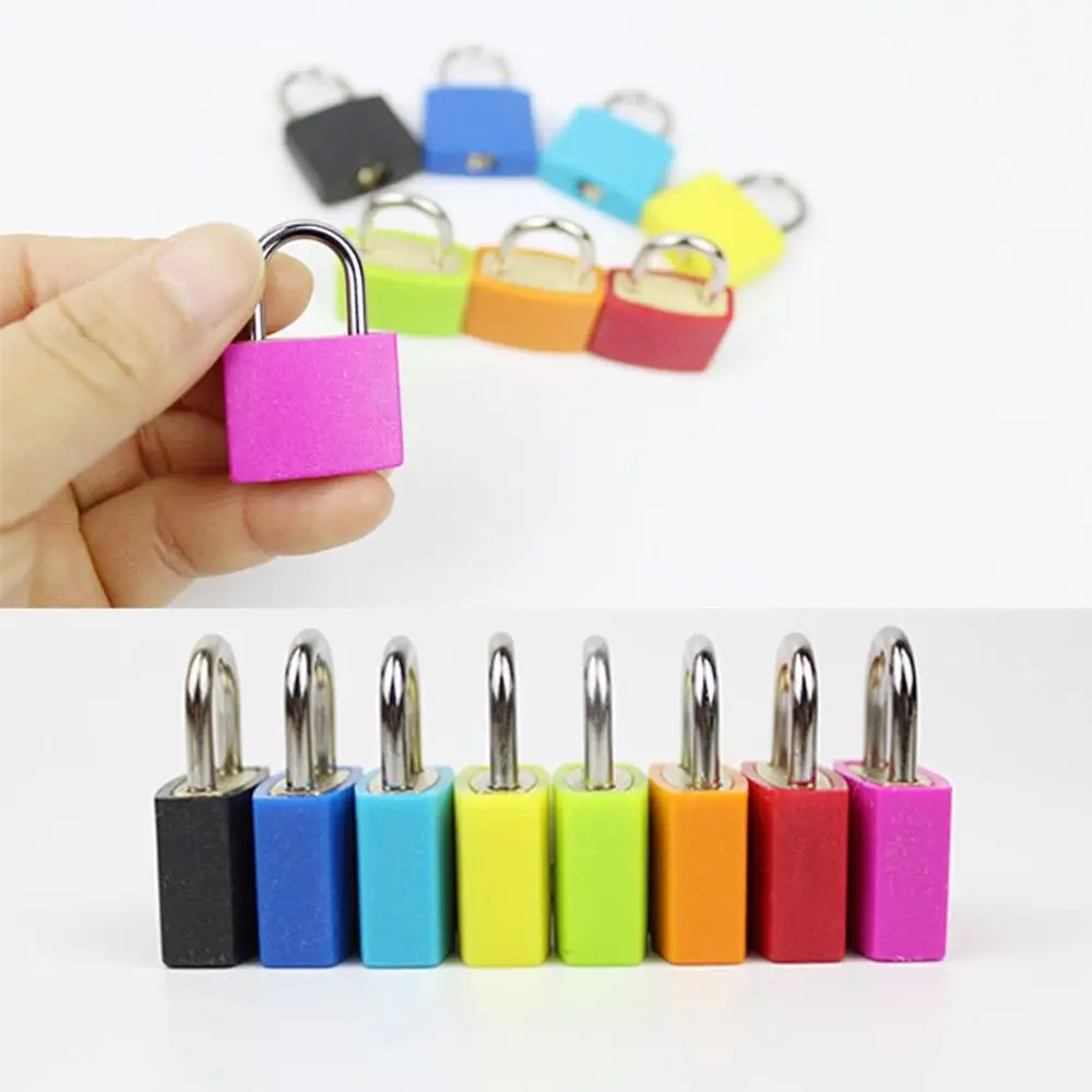 23mm Small Mini Strong Steel Padlock Travel Suitcase Diary Lock Luggage Anti-Theft Security Padlocks with 2 Keys