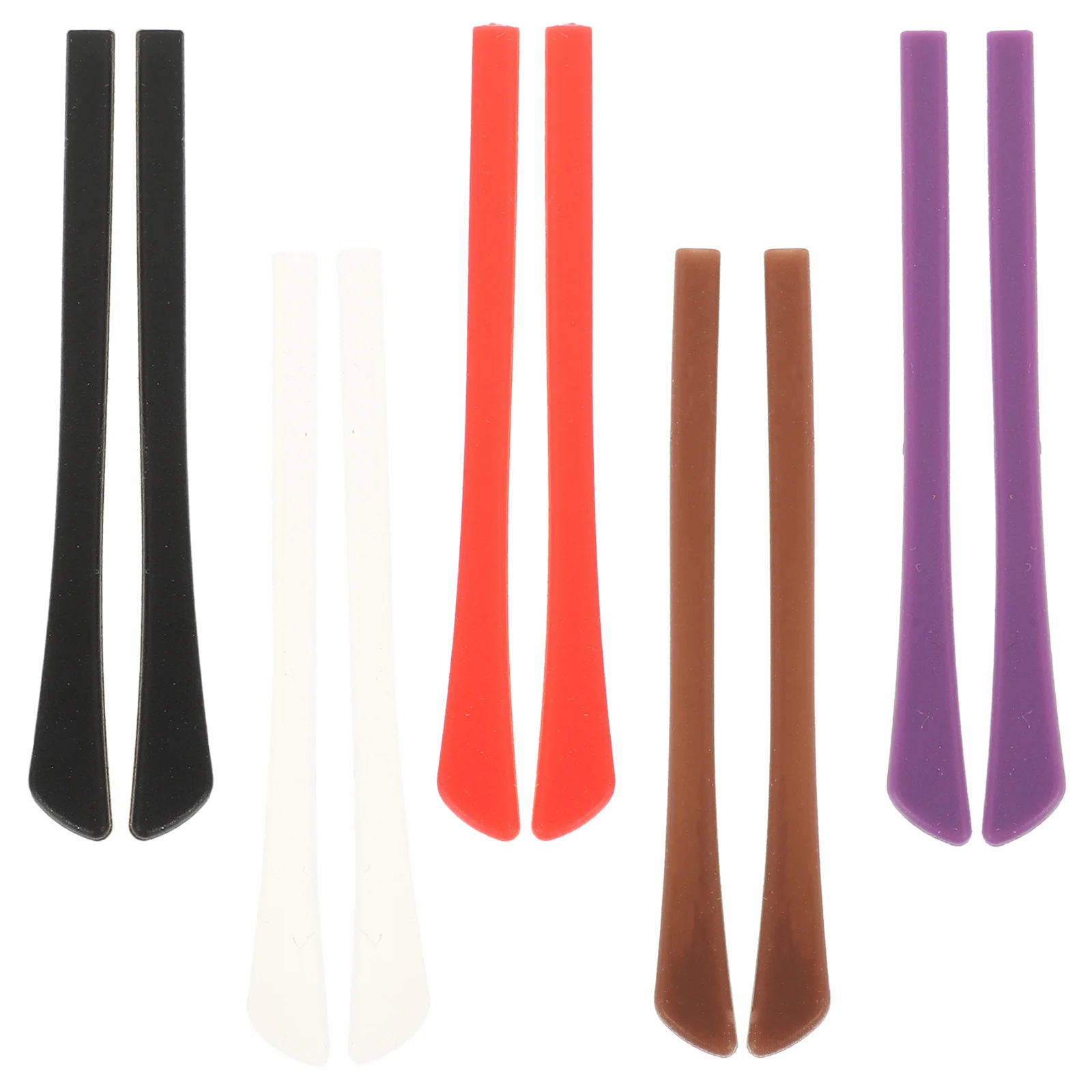 

5Pairs Silicone Glasses Shoes Anti-Slide Leg Covers Comfortable Protective Grips for Sunglasses Eyeglasses All-Day Use Outdoor