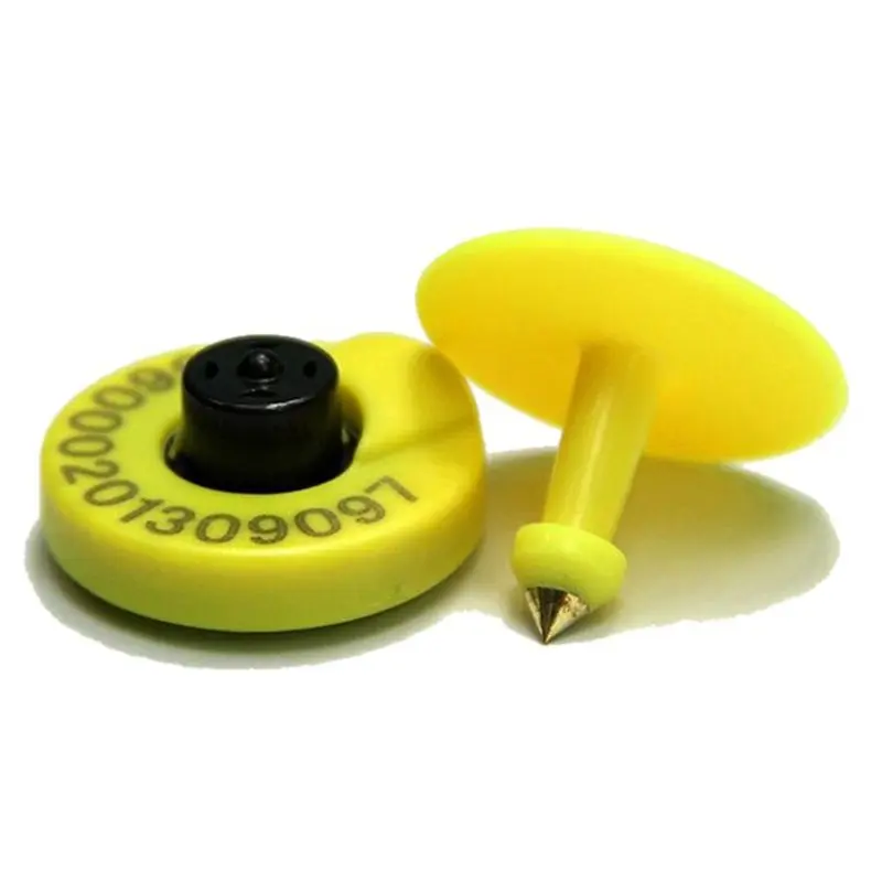 【CYBER MONDAY】New 50PCS 134.2Khz ISO11784 FDX-B RFID Ear Tag For Animal Management EM4305 Chip