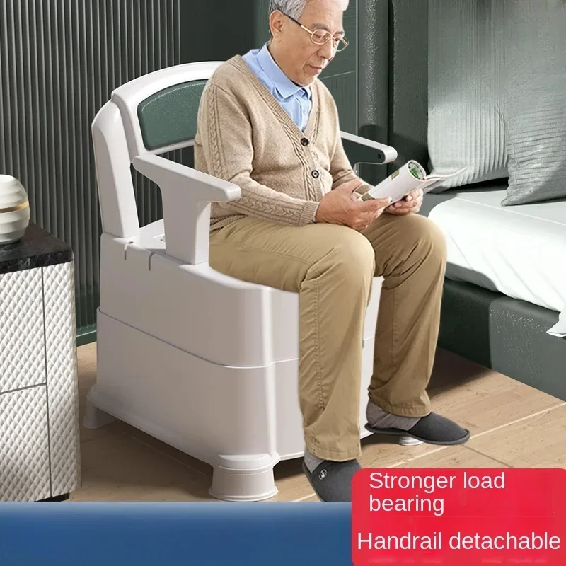 

-Mobile Elderly Toilet, Toilet, Toilet Chair, Portable Pregnant Woman Household, Adult Toilet, Elderly Indoor