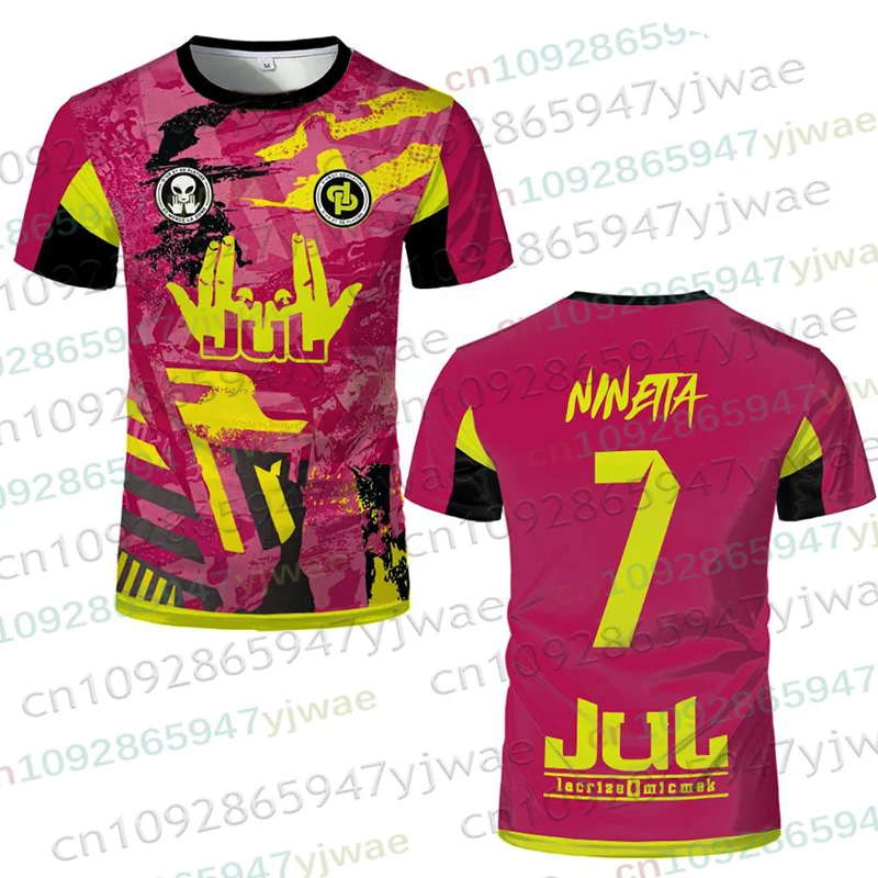 

2026 Summer New JUL Ninetta Jersey Outdoor Sport Breathable Quick-Drying Football T-Shirt Men's&Women's Cosplay Short-Sleeve Tee