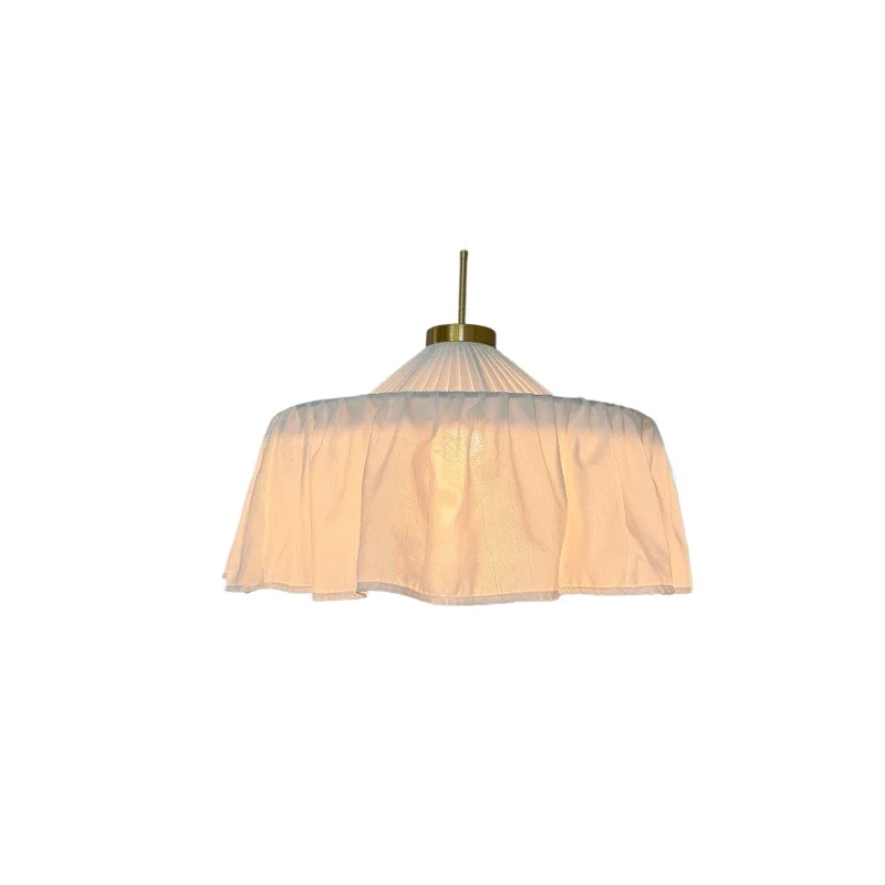 Medieval style hotel homestay decoration lamp, living room bedroom study fabric lamp c