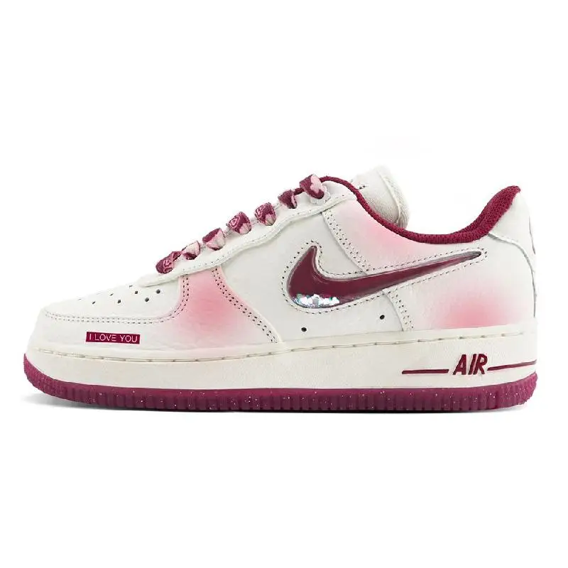 

【Настроить】Nike Air Force 1 Обувь для скейтбординга Женские низкие белые/розовые кроссовки FZ5068-161