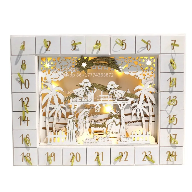 

Zigzag Calendar Ornament LED Light Decorative Gift 35cm