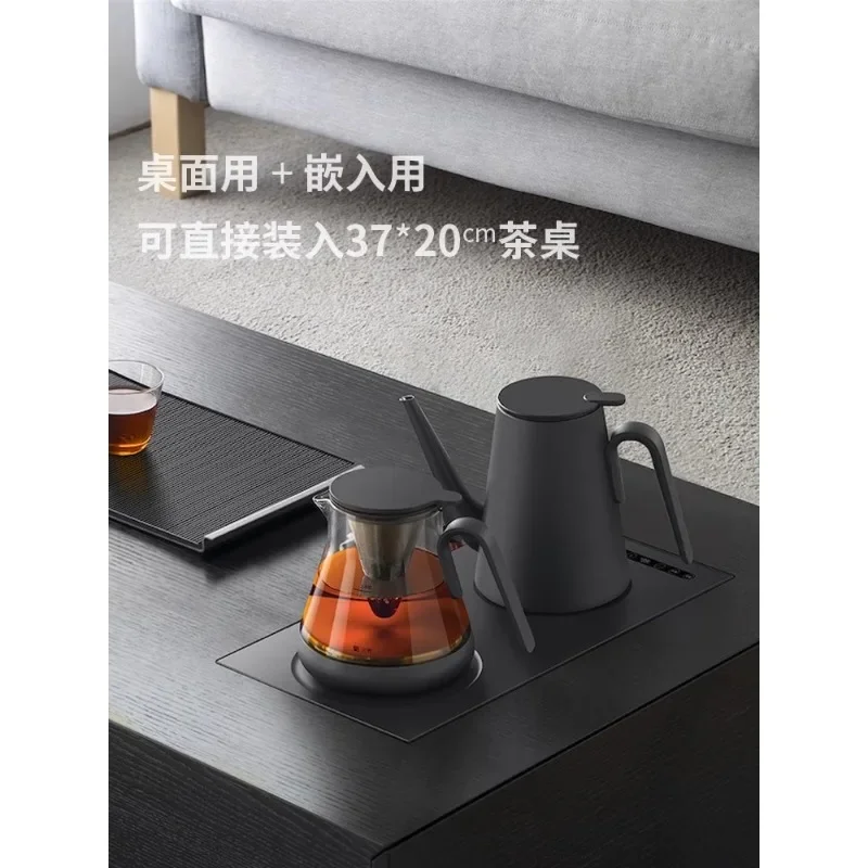 tea table embedded kettle, automatic water brewer at the bottom