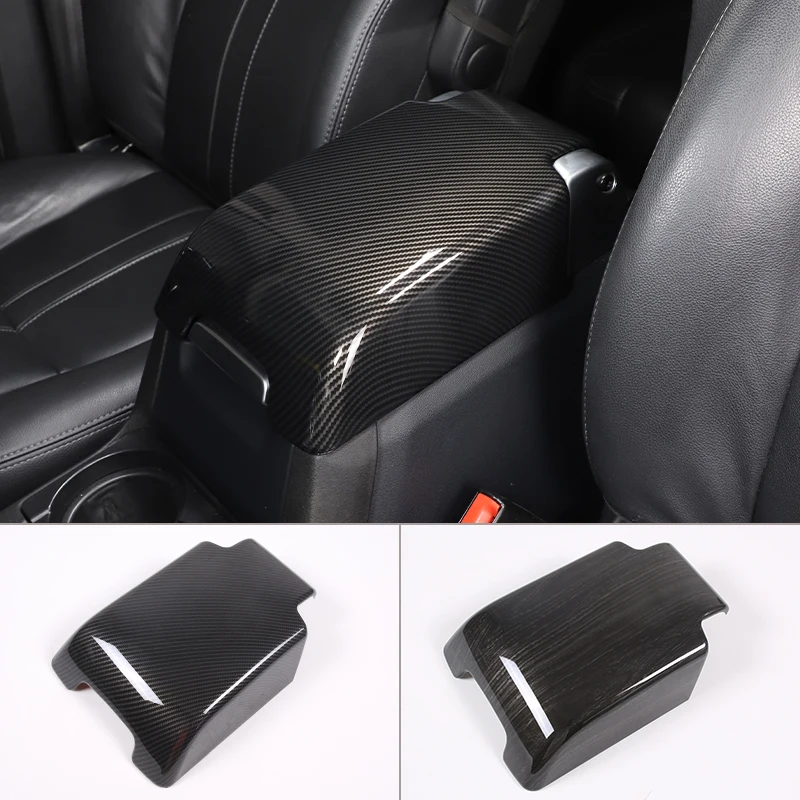 

ABS Carbon Fiber Car Center Console Tidying Armrest Box Panel Trim Covers Stickers For Land Rover Discovery 3/4 2004-2016