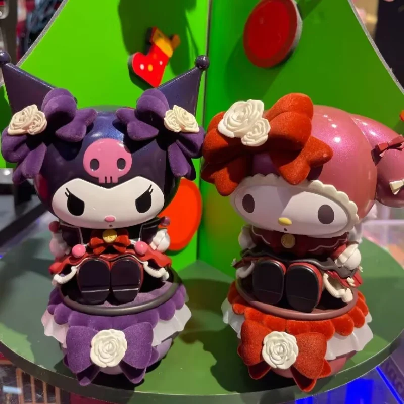 

Sanrio Rose Series Kuromi Mymelody Trendy Toy Figurines Desktop Decorative Ornament A Birthday Present Anime Peripheral